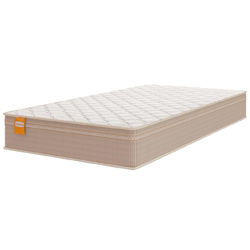 Colchão Solteiro Molas Qatar 88x188x22cm Inducol – Conforto Premium com Alta Resistência até 200kg