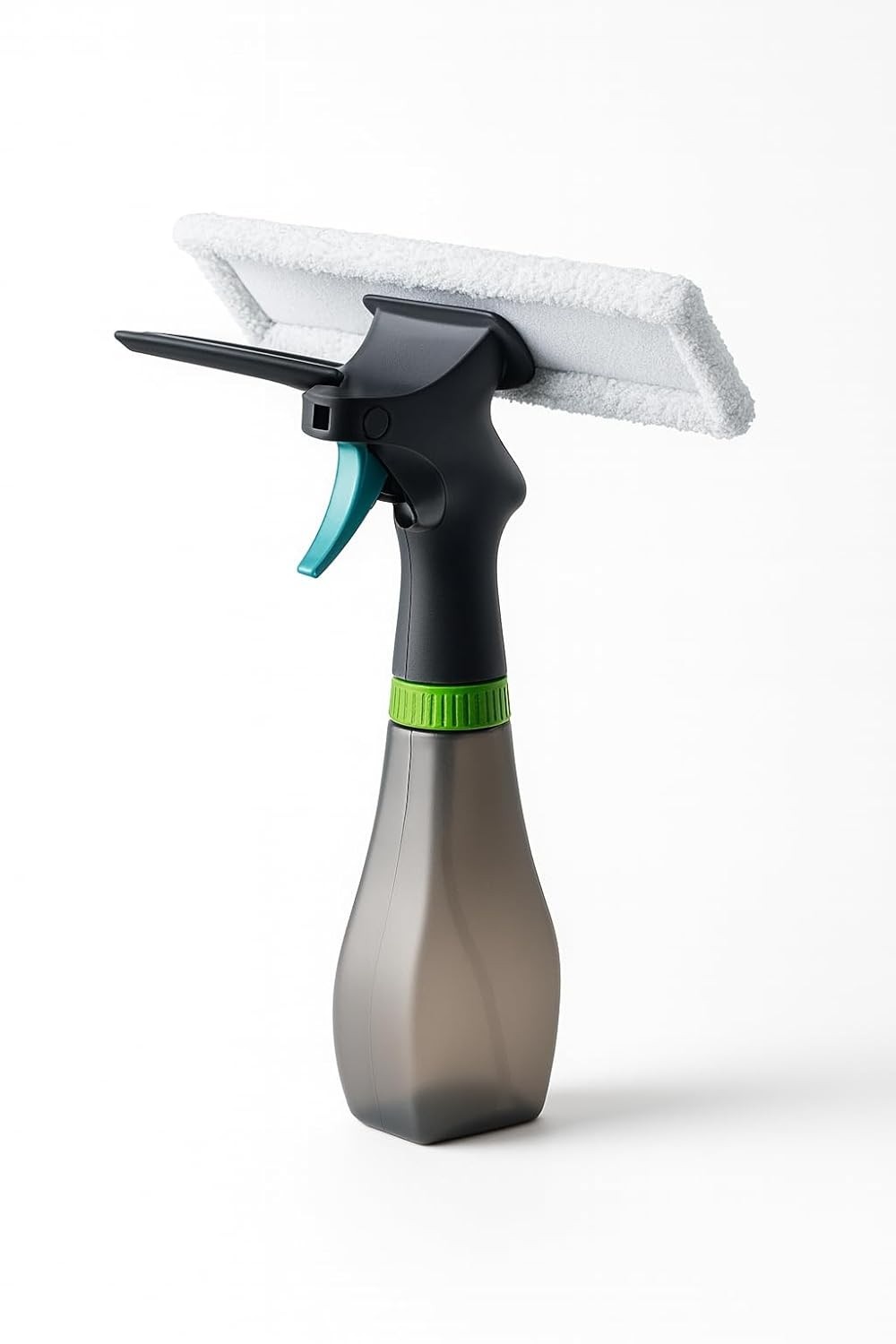 Limpador de Vidro 3 em 1 com Spray Integrado 250ml - Rodo e Esfregador para Limpeza Profissional