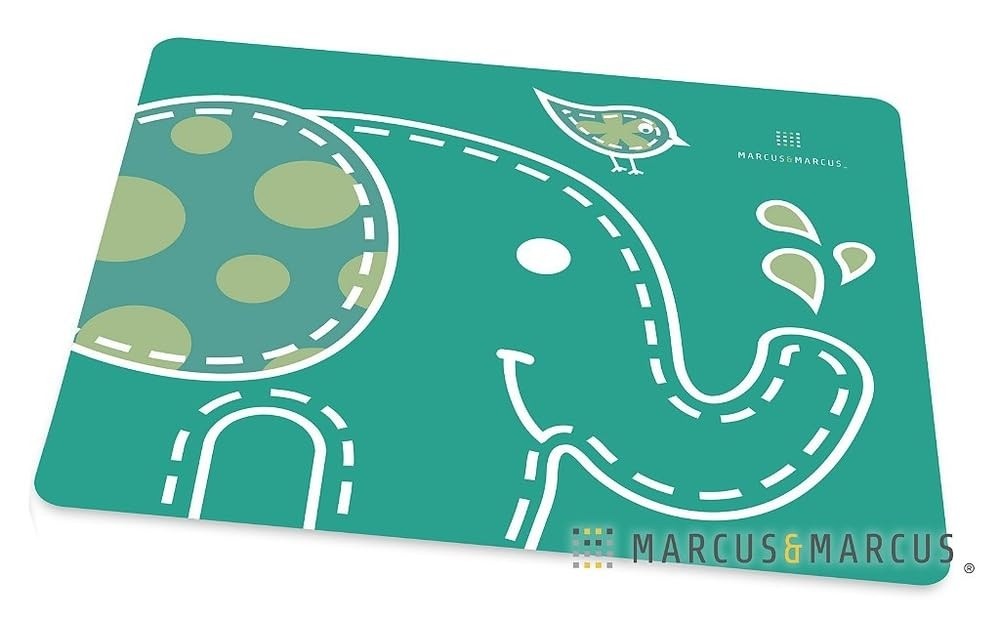 Jogo Americano de Silicone Infantil com Estampa de Elefante - Marcus & Marcus