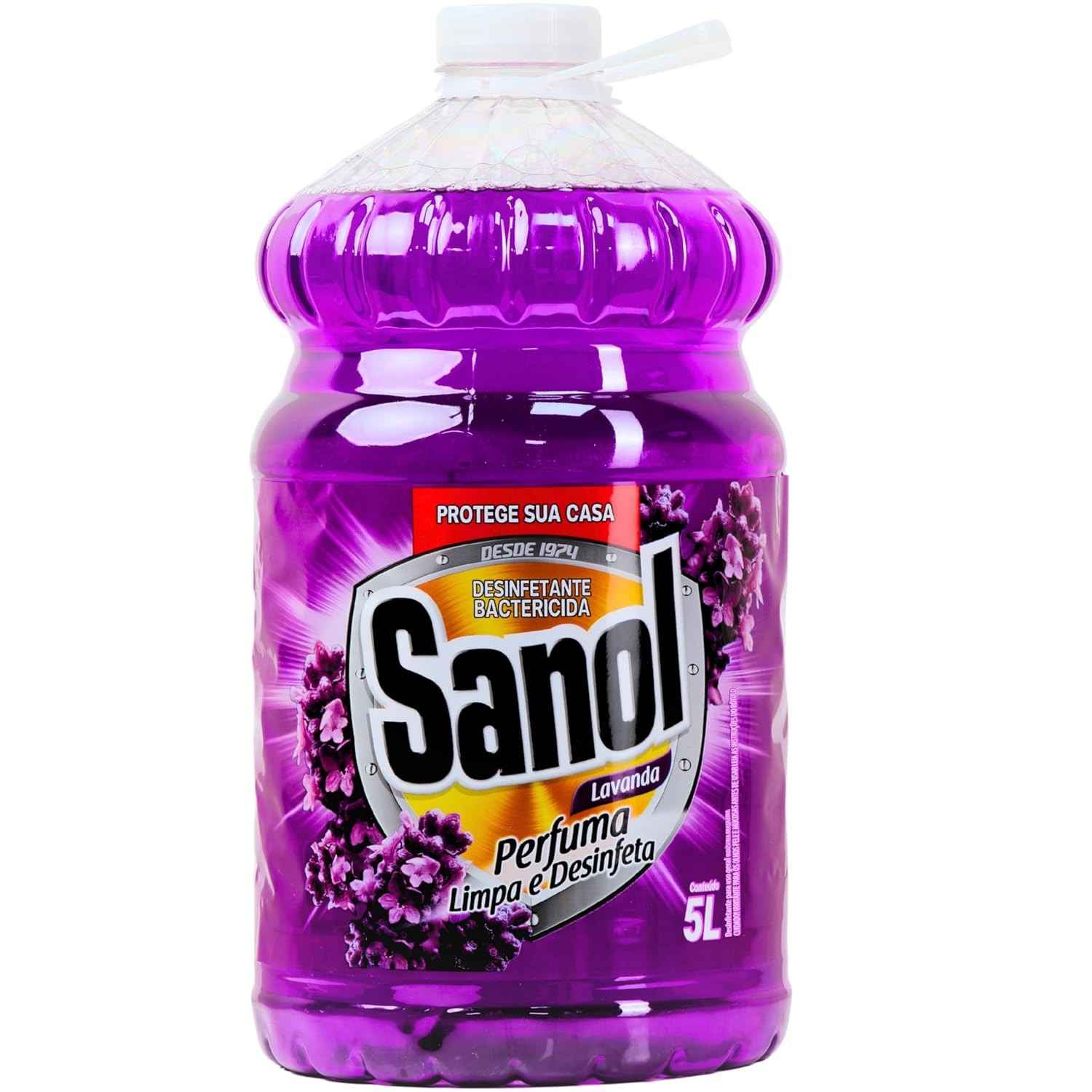 Sanol Desinfetante Líquido Lavanda 5L - Potente Desinfecção com Fragrância Agradável