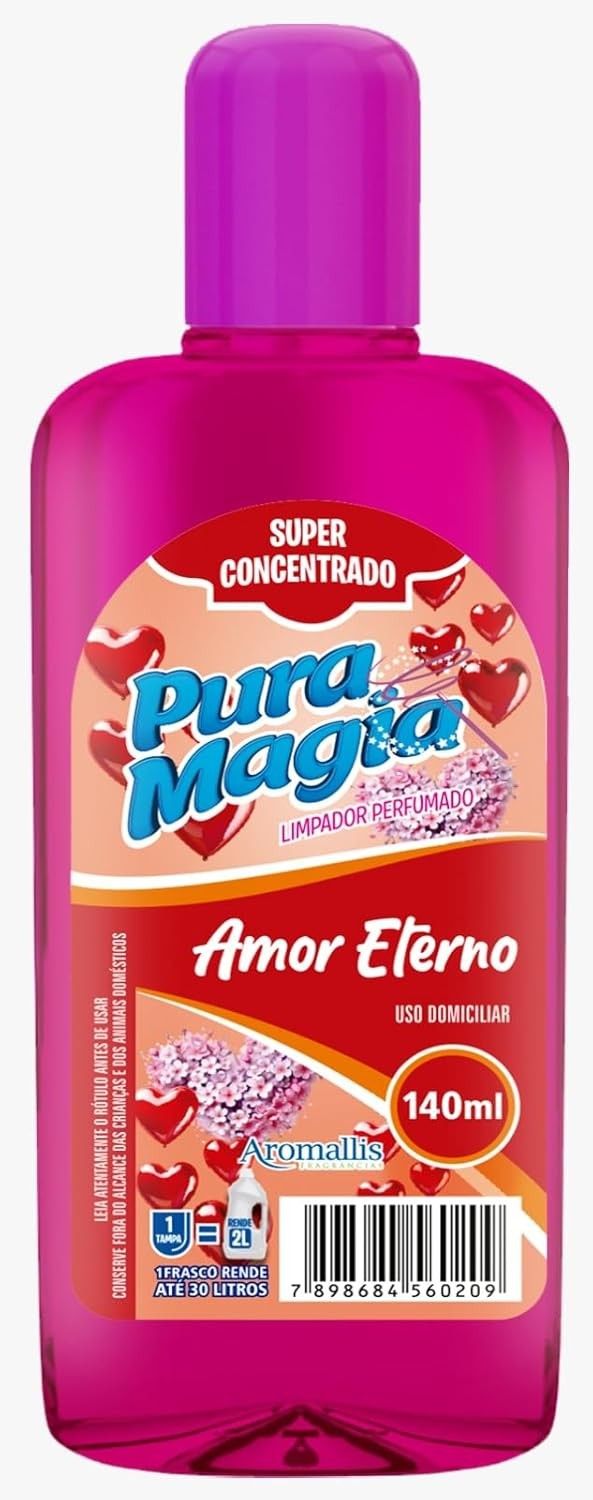 Limpador Concentrado Amor Eterno 140ml - Fórmula Poderosa com Fragrância Duradoura