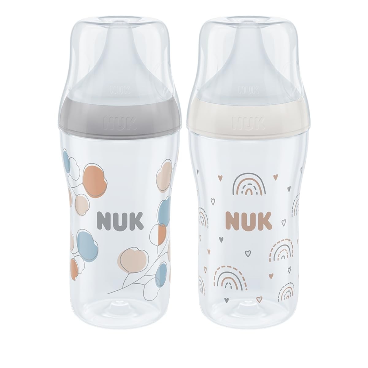 Kit Mamadeiras NUK Perfect Match com Controle de Temperatura - Fluxo Médio