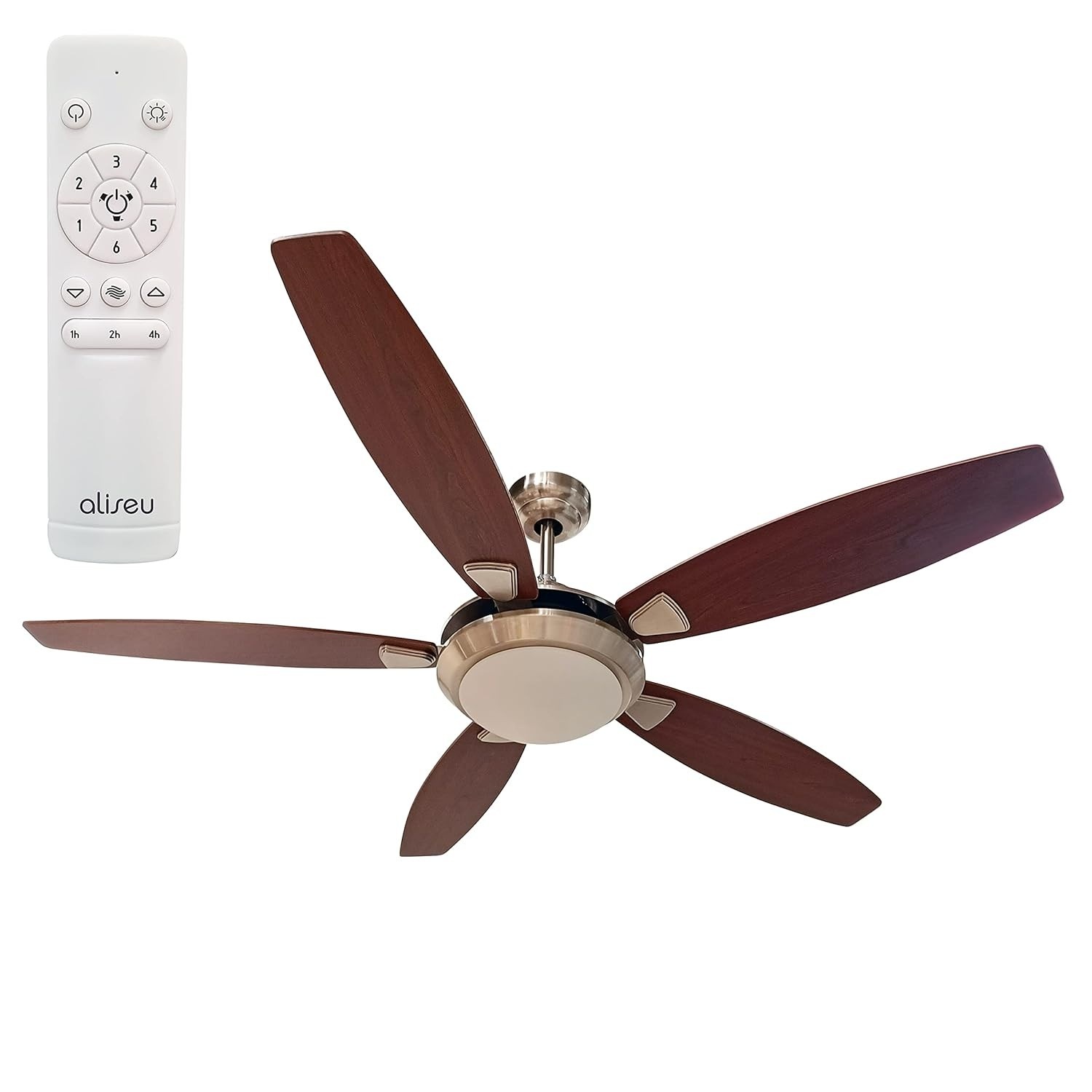 Ventilador de Teto Aliseu Modern com Controle Remoto – Potente, Silencioso e com Iluminação