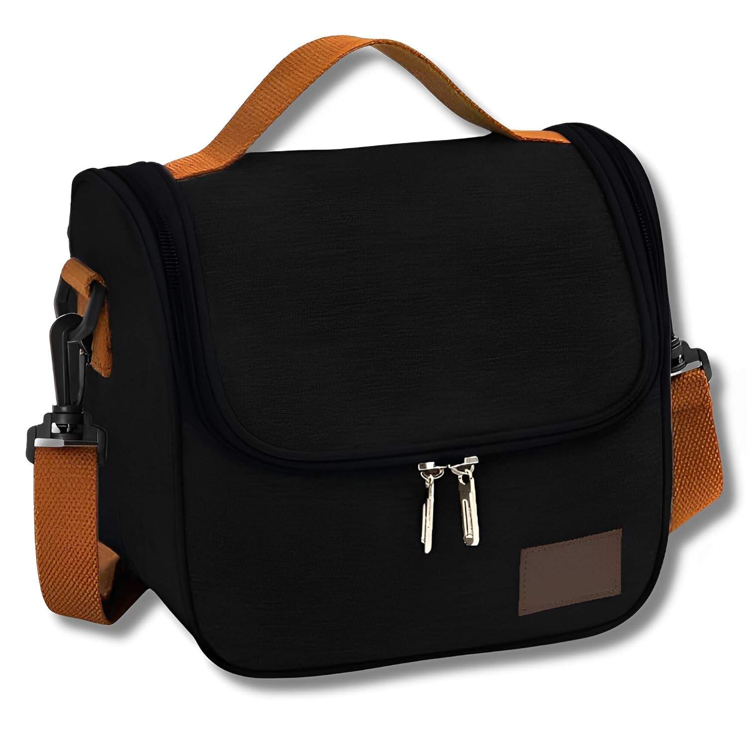 Bolsa Térmica Premium com Alça Ajustável - Ideal para Marmita, Academia e Passeios (Preto)