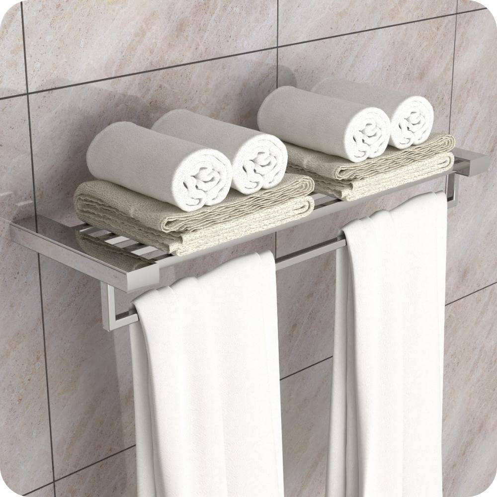 Toalheiro de Parede Duplo em Inox – Estilo Hotel com Design Moderno e Resistência Premium