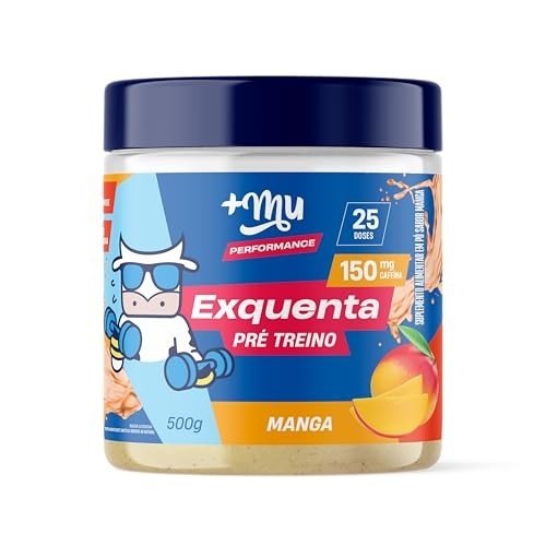 +Mu Pre Treino Exquenta Sabor Manga 500g - com Palatinose e sem Taquicardia