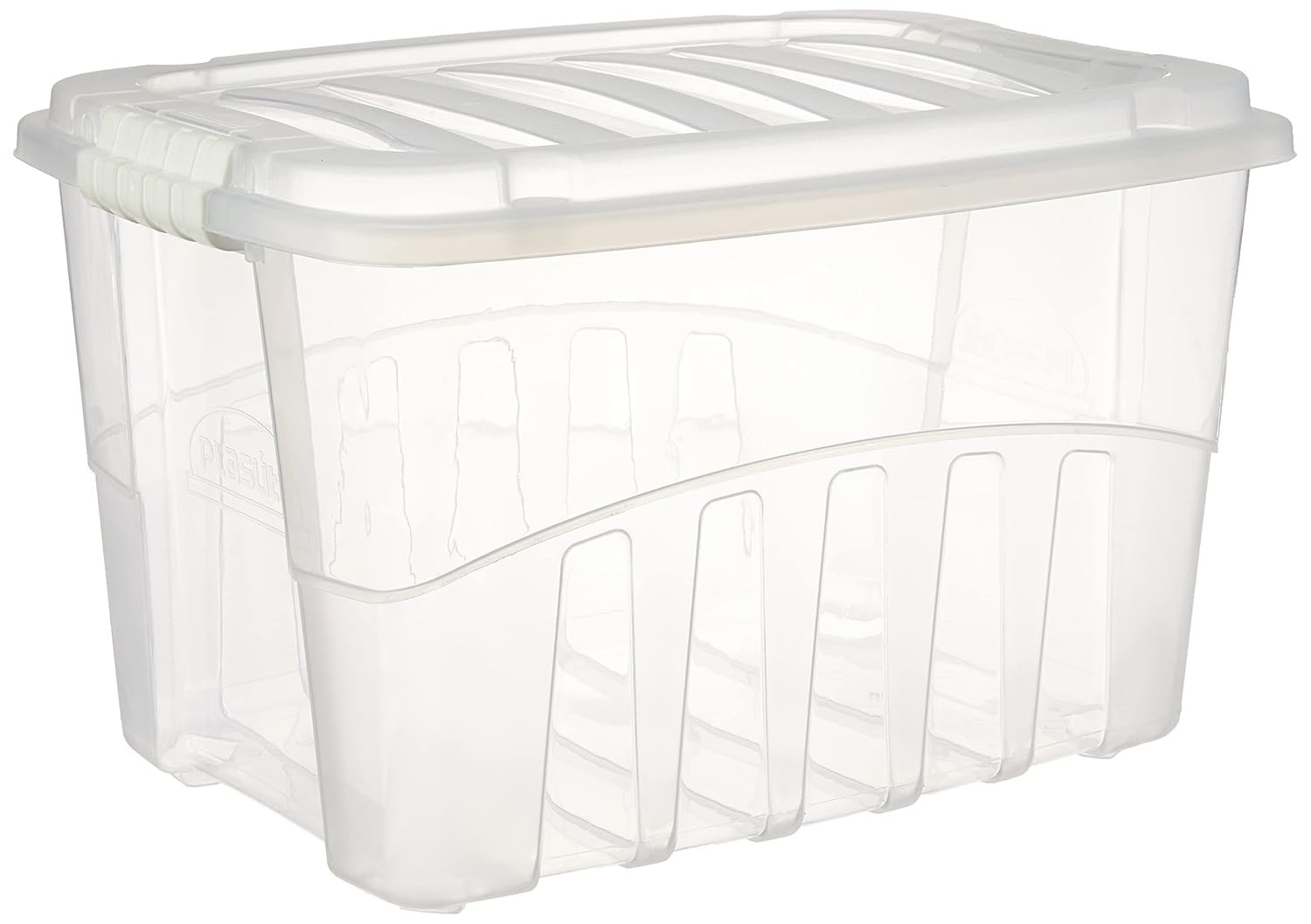 Caixa Plástica com Tampa e Trava 19,8L - Plasútil Incolor - Organize com Estilo e Segurança