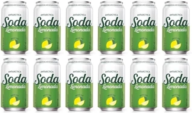 Soda Limonada Refrigerante Zero Pack Com 12 Latas De 350Ml
