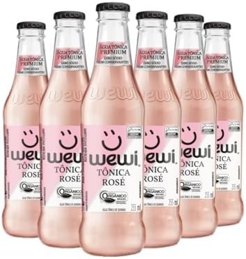 Água Tônica Rosé 255ml pacote com 6 unidades