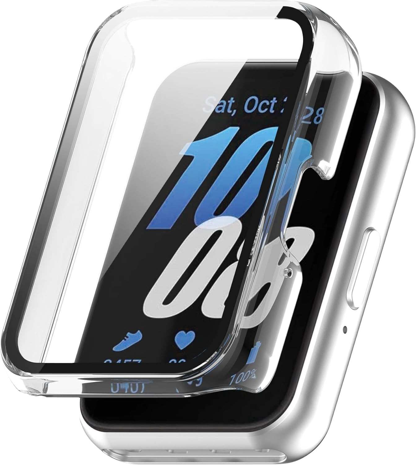 Capa Bumper Transparente com Película Integrada para Samsung Galaxy Fit 3: Proteção Total e Estilo