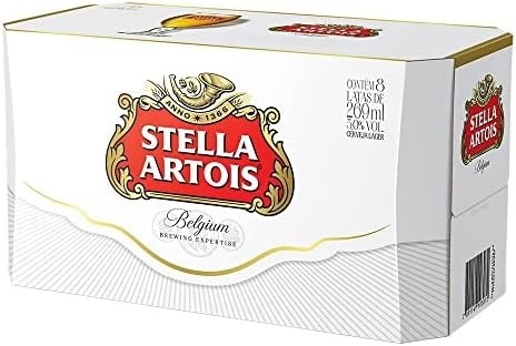 Pack Cerveja Stella Artois - com 08 unidades de 269ml