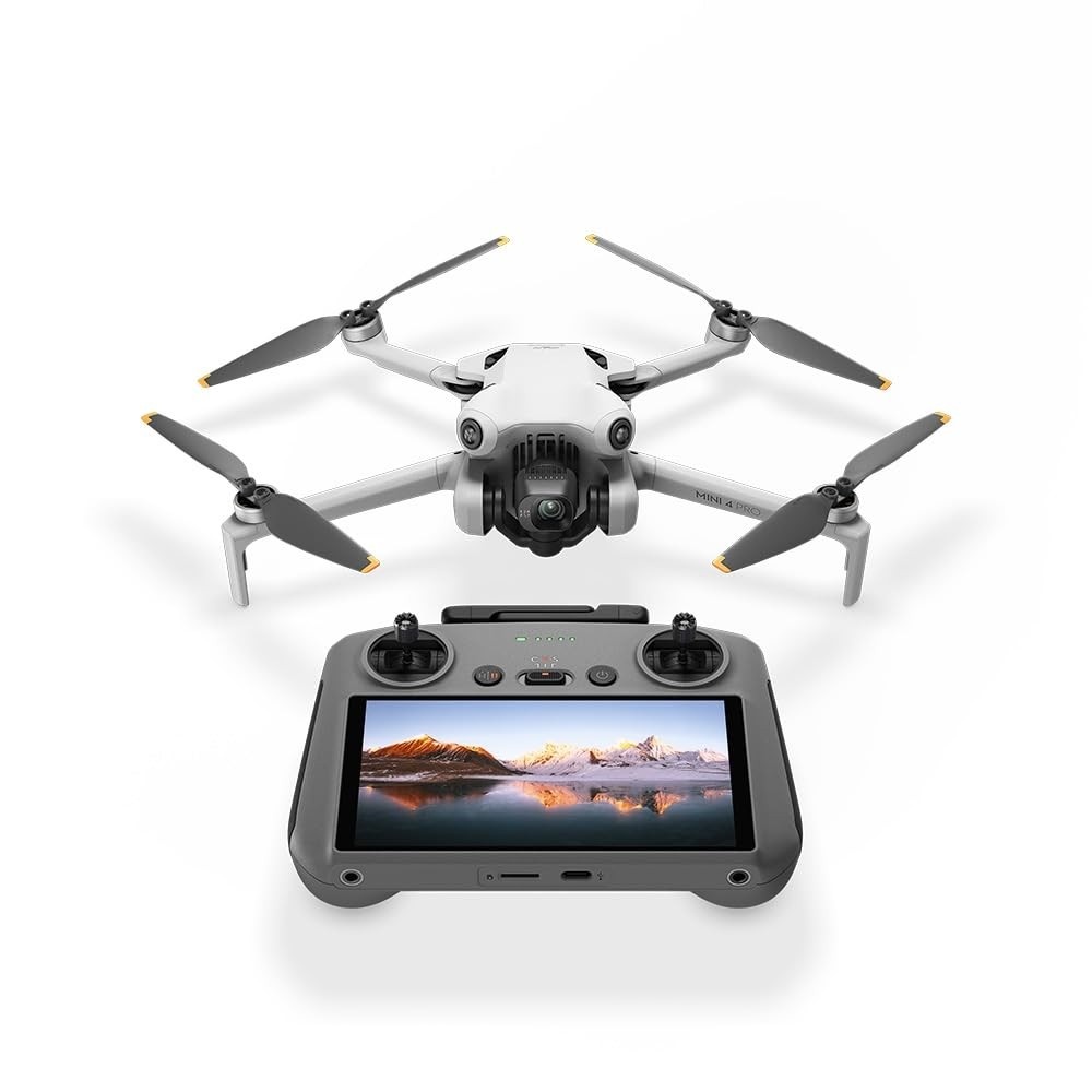 Drone DJI Mini 4 Pro com Tela: Voo Profissional e Imagens Incríveis | Versão BR