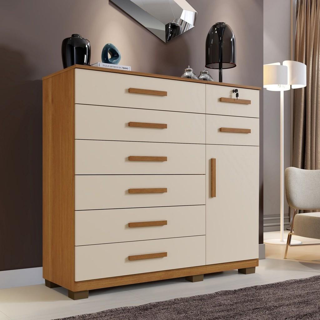 Cômoda New Vitória: 8 Gavetas e Design Elegante