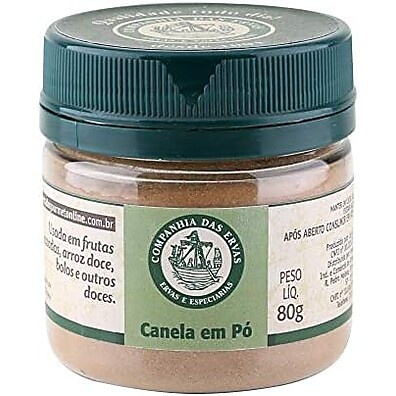 Canela em Pó Companhia das Ervas: Aroma e Sabor Intenso 80g