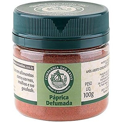 Páprica Defumada Companhia das Ervas: Sabor Incrível 100g