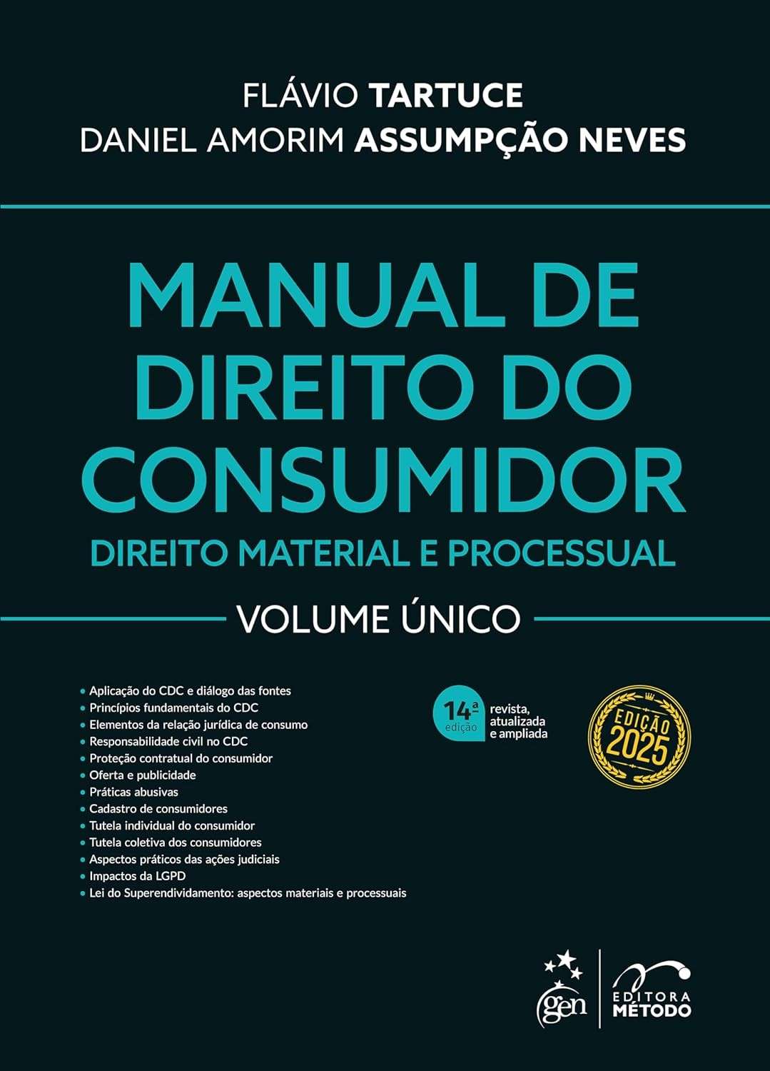 Manual de Direito do Consumidor - Vol. Único - 14ª Edição 2025: Guia Completo e Atualizado