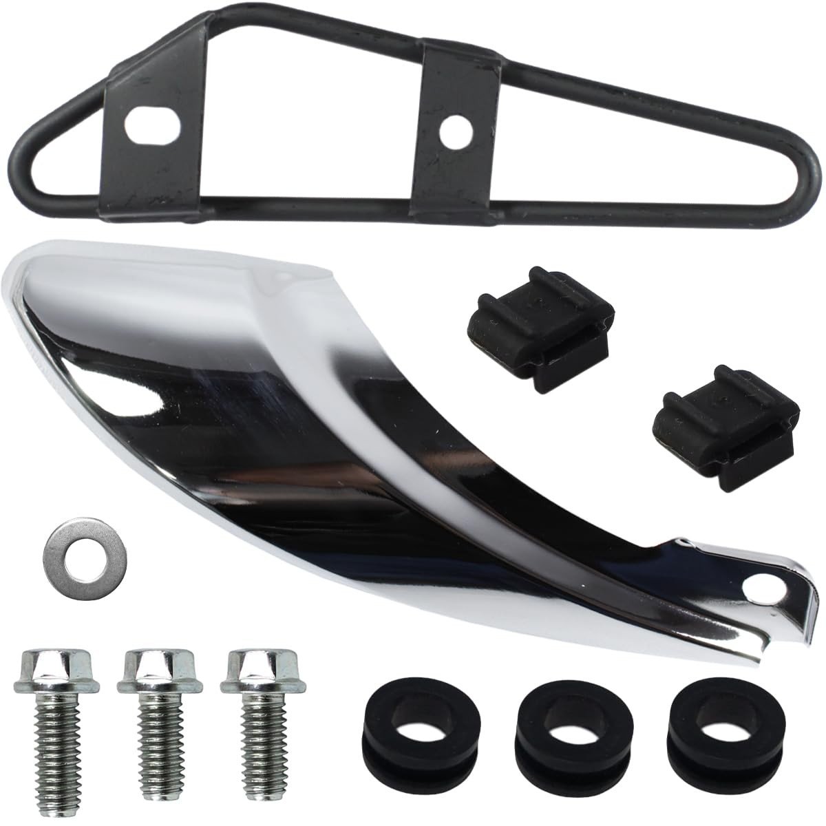 Protetor de Escape Cromado para Honda NXR Bros 125/150 (2003-2008) - Kit Completo