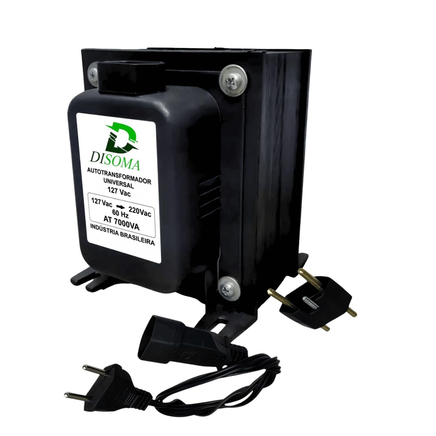 Transformador de Voltagem 7000VA Disoma: 110V ↔ 220V para Ar Condicionado, Freezer e Mais!