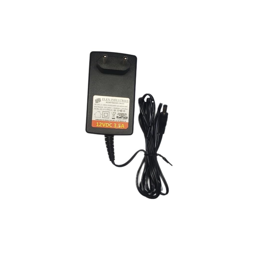 Fonte Bivolt 12V 3.5A com Conector 4.7x1.7mm: Energia Confiável para Seus Equipamentos
