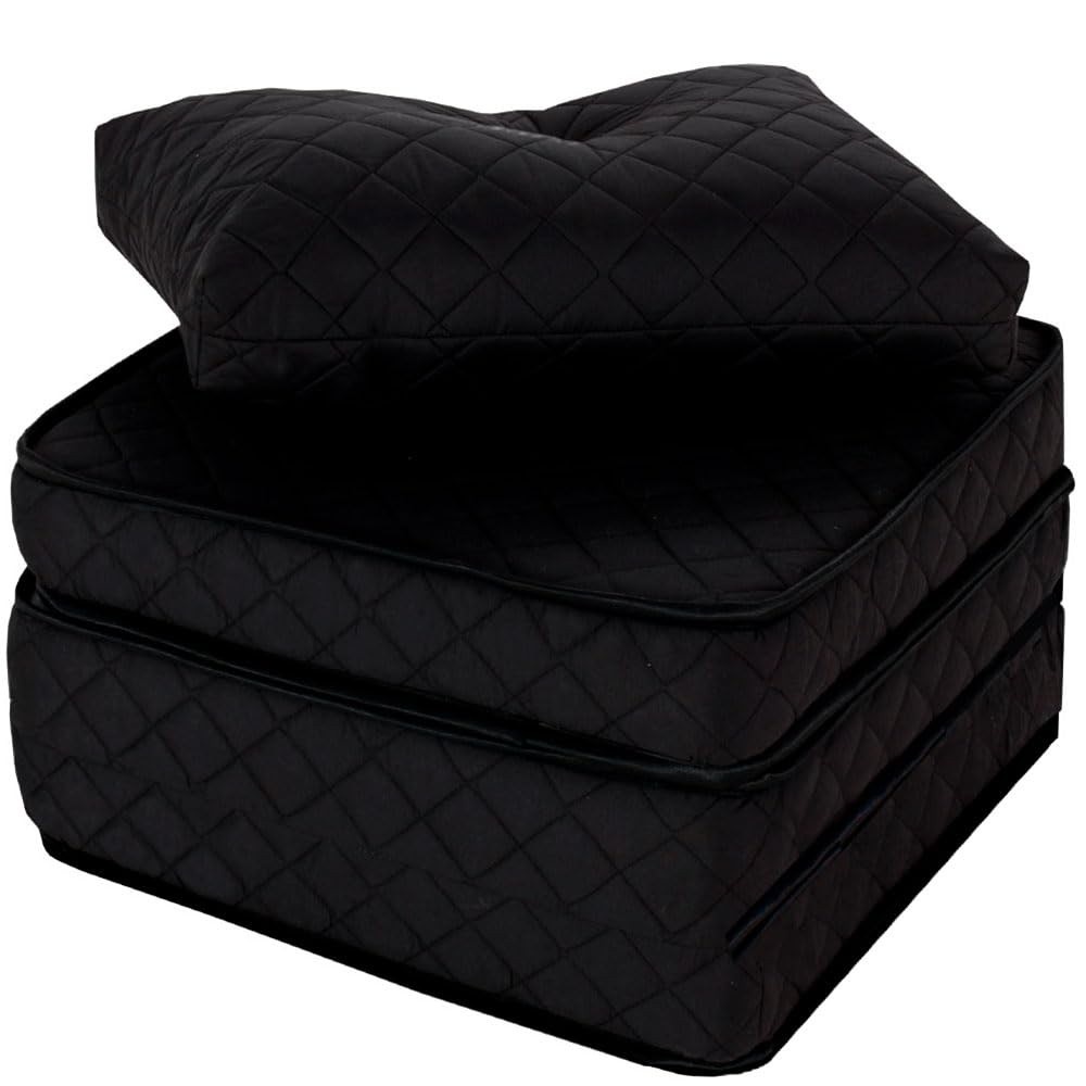 Puff Colchonete Dobrável 3 em 1 com Travesseiro - Sofá Cama Confortável e Versátil