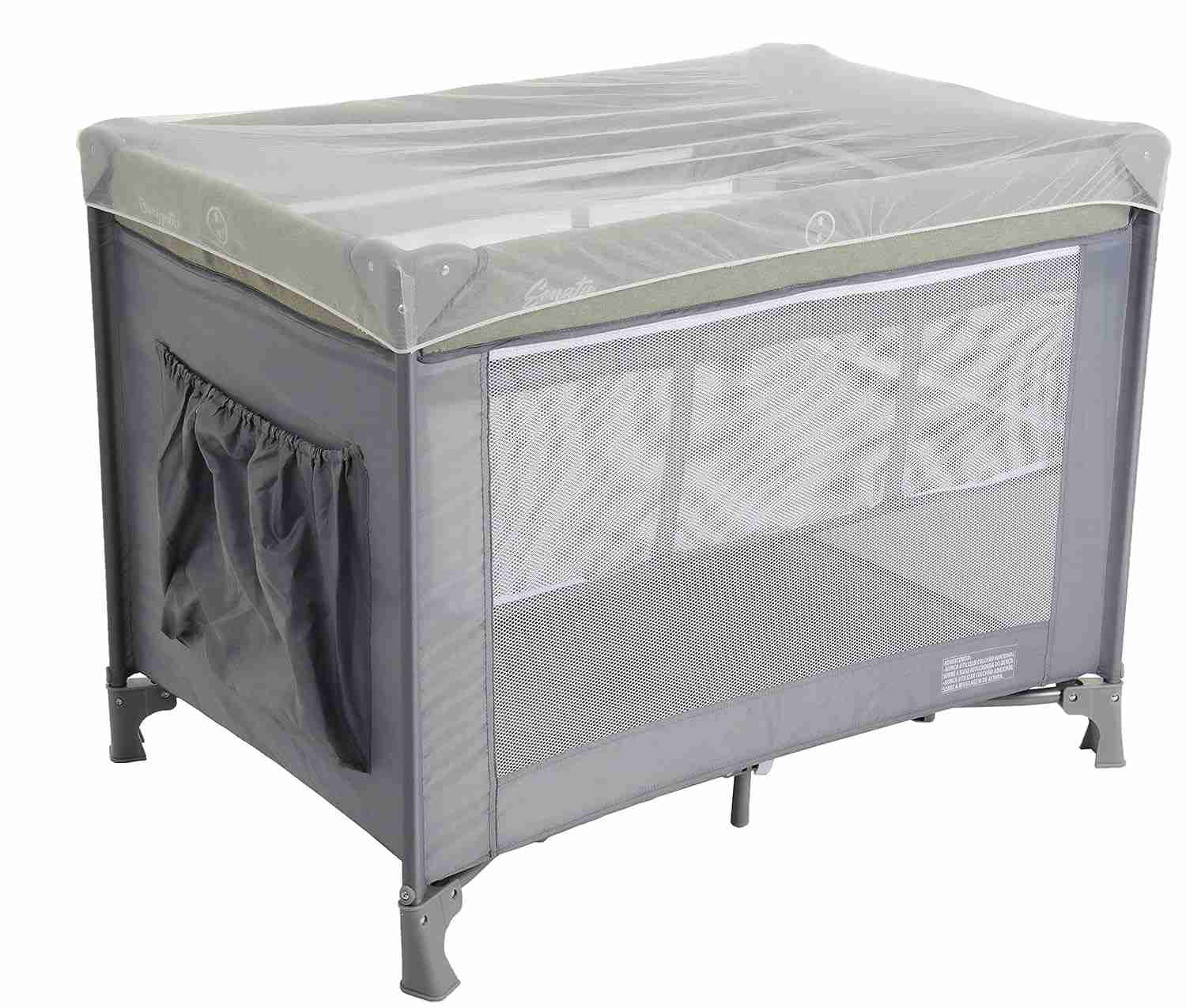 Berço Burigotto Sonata Cinza - Conforto e Segurança para Bebês até 15kg
