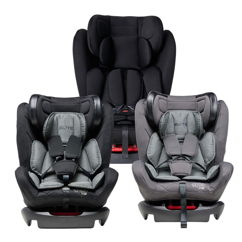 Cadeira de Carro Maxi Baby Elite 4 em 1: Segurança e Conforto de 0 a 36kg (Preta)