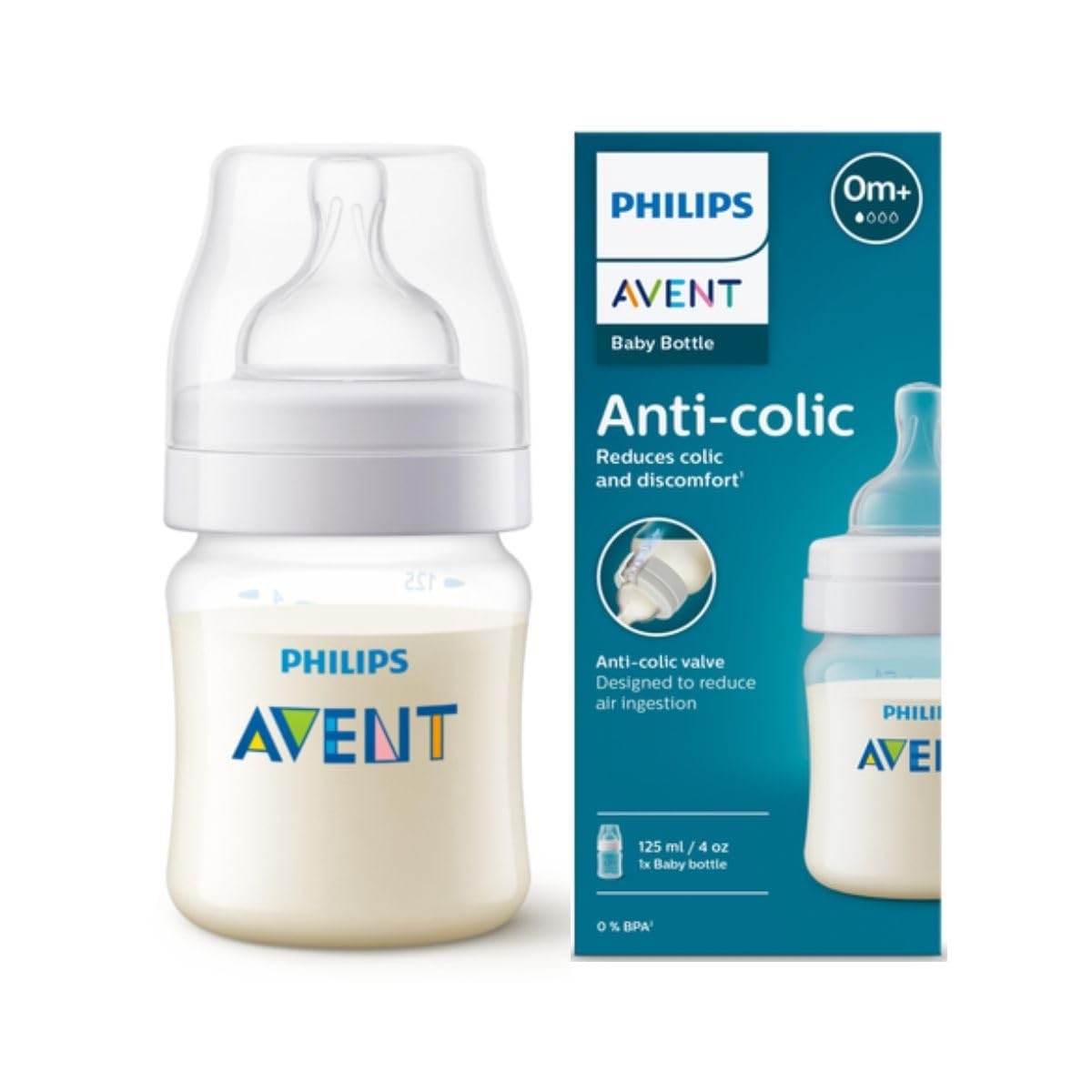 Mamadeira Anti-Colic 0m+ Philips Avent SCY100/01 - Alívio Contra Cólicas e Conforto para Bebês