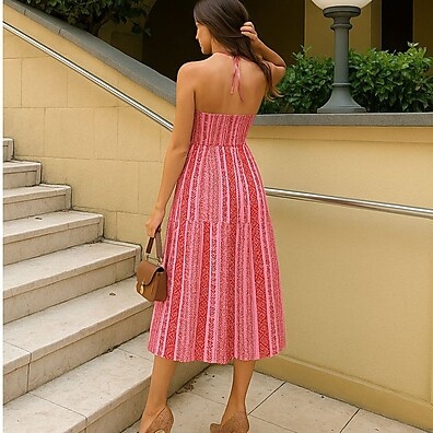 Vestido Tribal Boho Crepinho: Elegância e Conforto