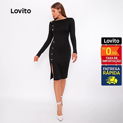 Vestido Midi Lovito: Elegância e Conforto!