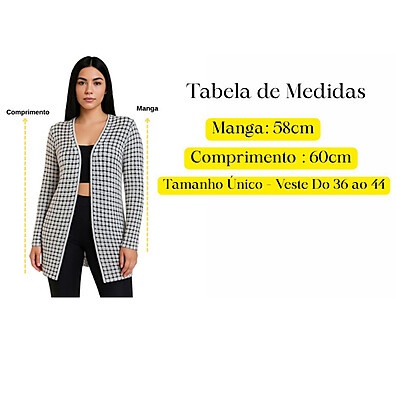 Kit 3 Cardigans Kimono Tricô Longo Feminino – Estilo e Conforto