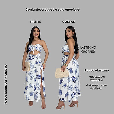 Conjunto Cropped e Saia Midi: Estilo e Conforto ✨