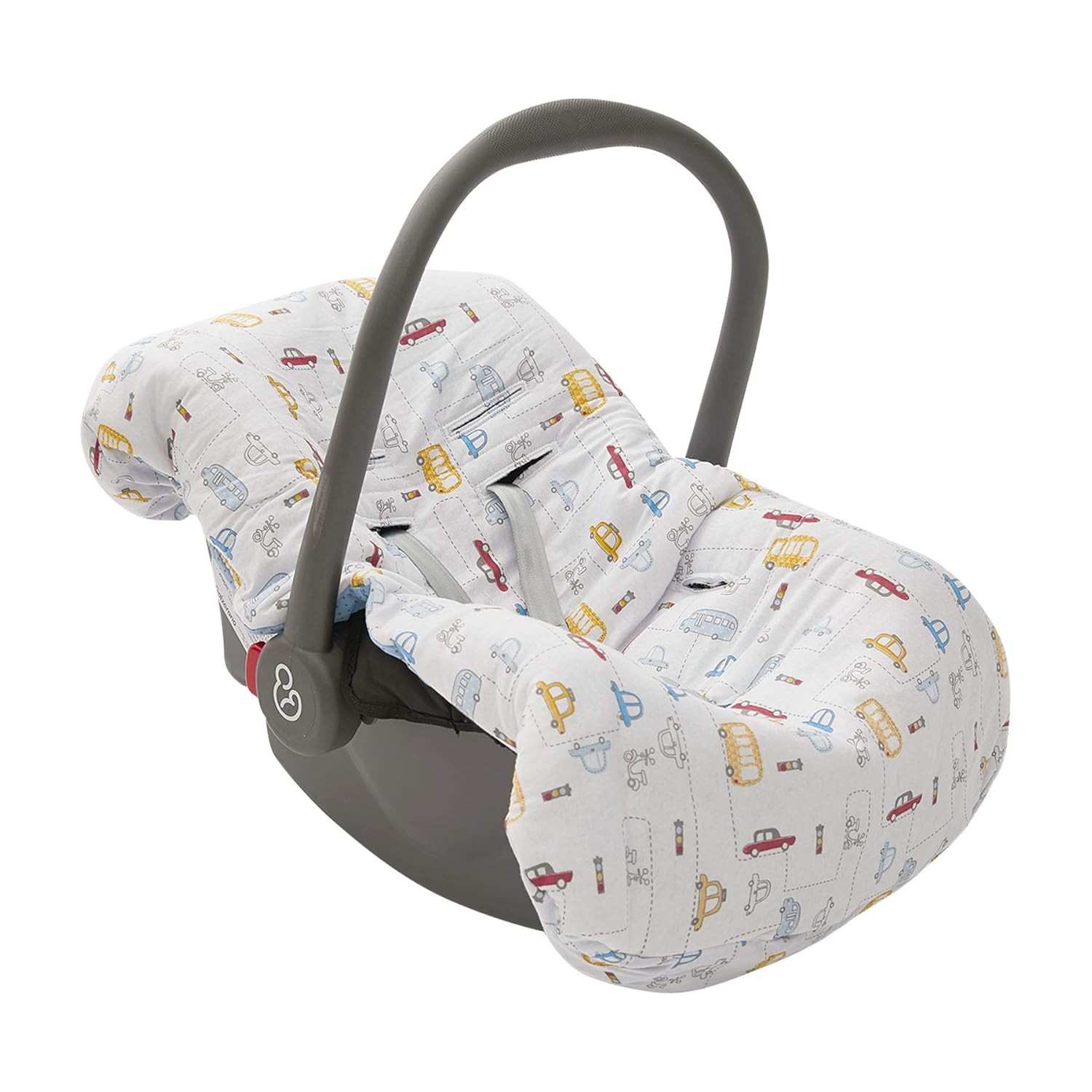 Capa Acolchoada Papi Malhas para Bebê Conforto: Conforto e Proteção Essencial (87x50cm)
