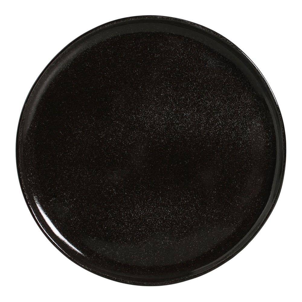 Conjunto com 6 Pratos Rasos Bio Stoneware Black Sand – Design Artesanal e Resistente