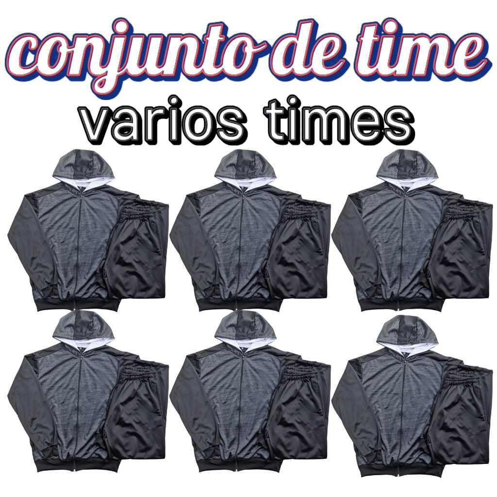 Conjunto de Time Masculino: Blusa de Frio + Calça Esportiva