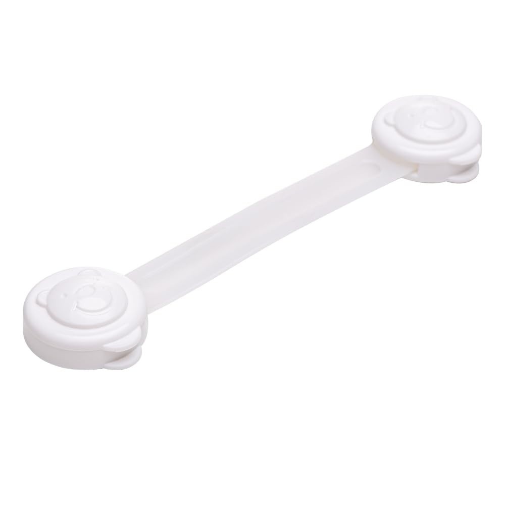 LYOR - Travas de Segurança para Portas e Gavetas | Conjunto com 4 Peças Brancas em Plástico Resistente