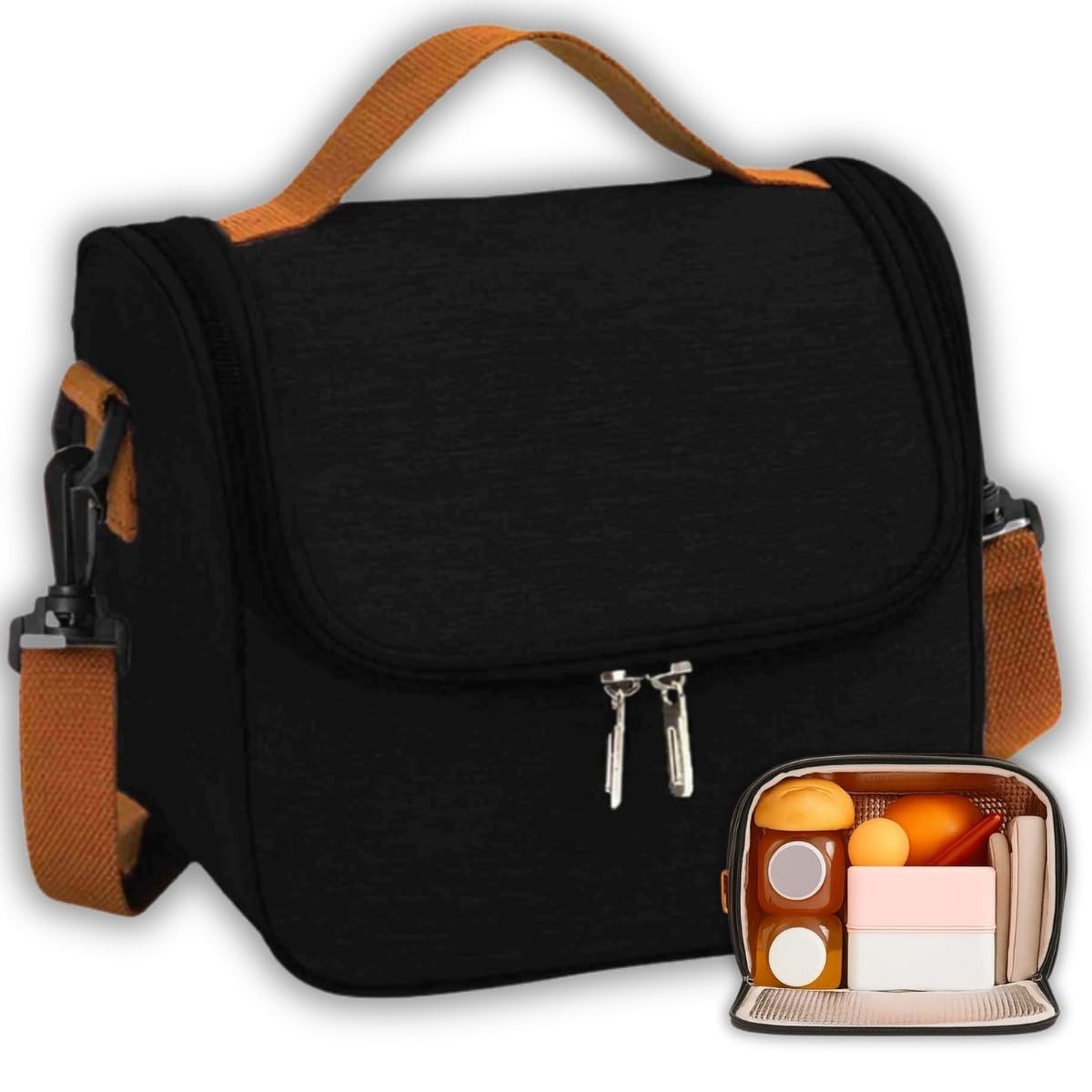 Bolsa Térmica Lancheira com Alça Transversal - Conserva Refeições Frias ou Quentes por Horas