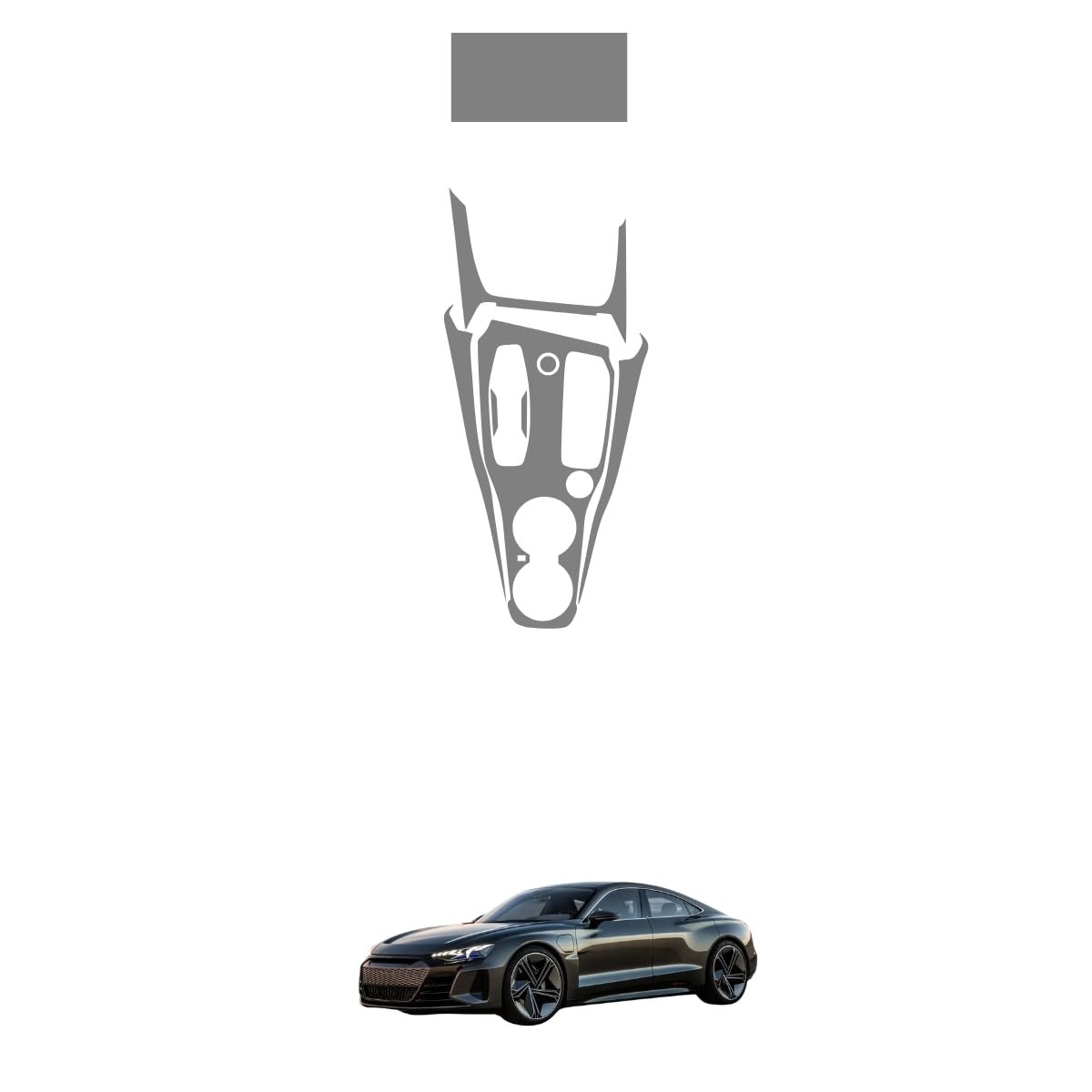 Película PPF Protetora Console Central Audi RS E-tron GT 25 - Proteção Premium