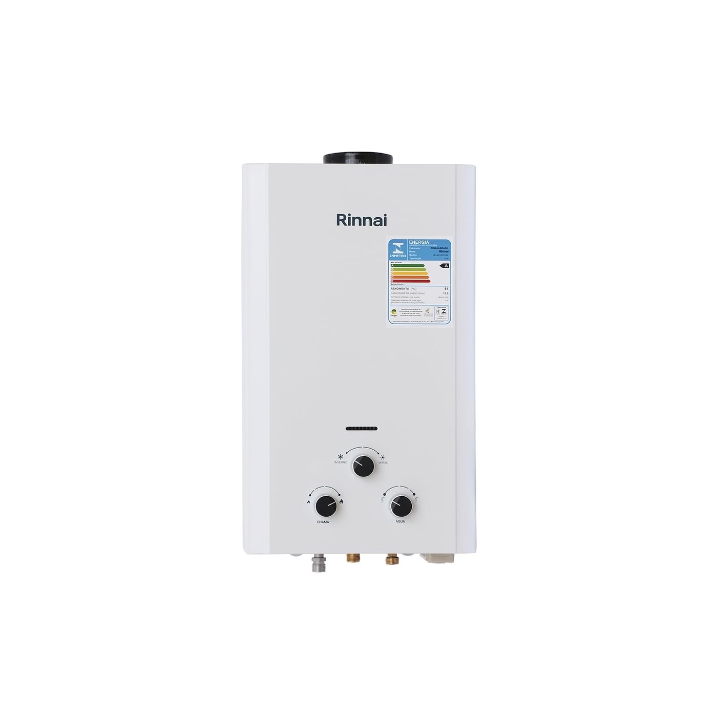 Aquecedor de Água a Gás Rinnai M11-11 Litros GN - Controle Mecânico com Segurança e Conforto