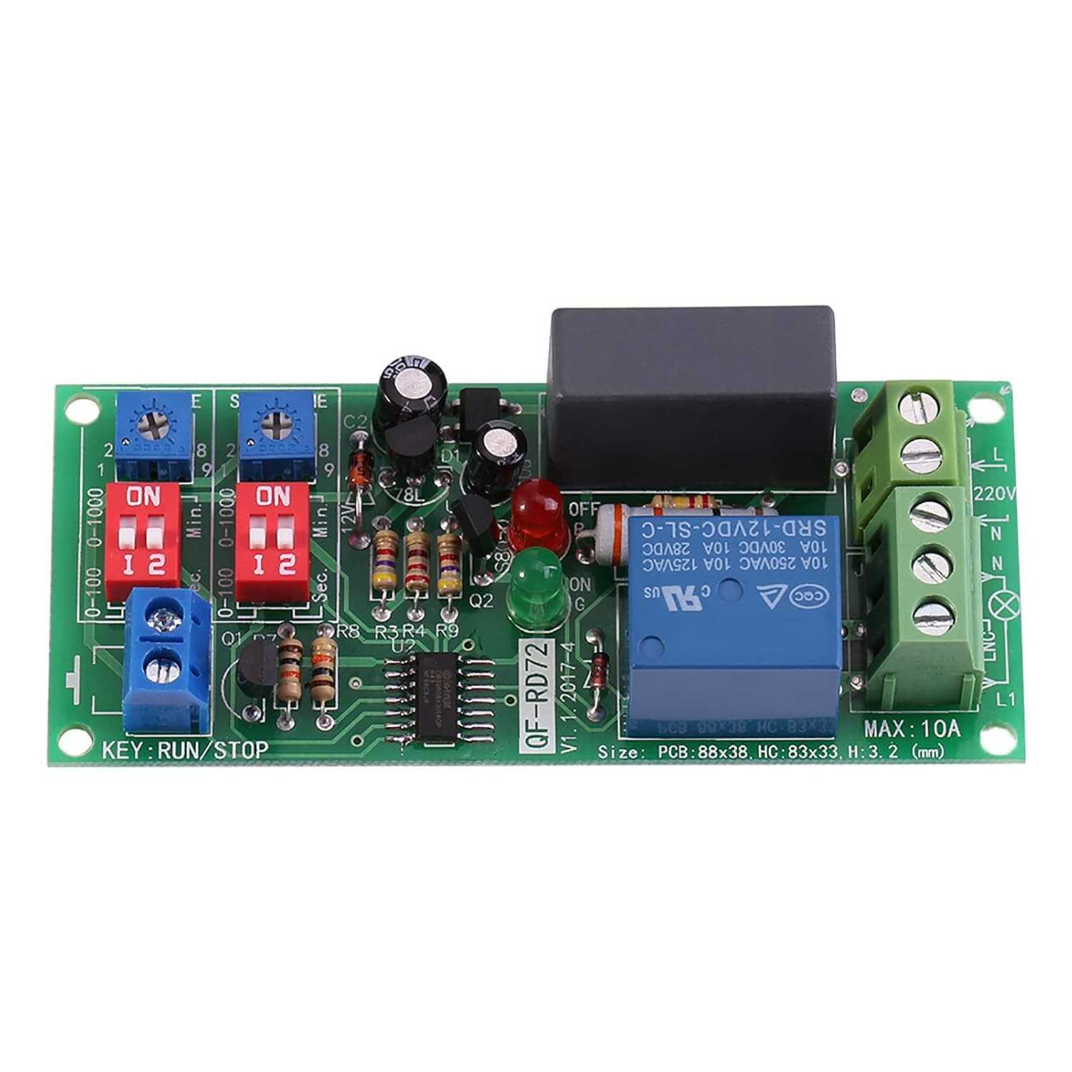 Módulo Temporizador Ciclo Infinito AC 100-250V: Controle Total Liga/Desliga Ajustável