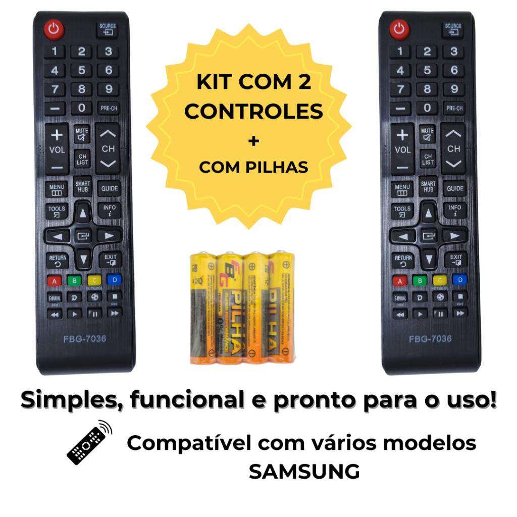 Controle Samsung: 2x Mais Praticidade!