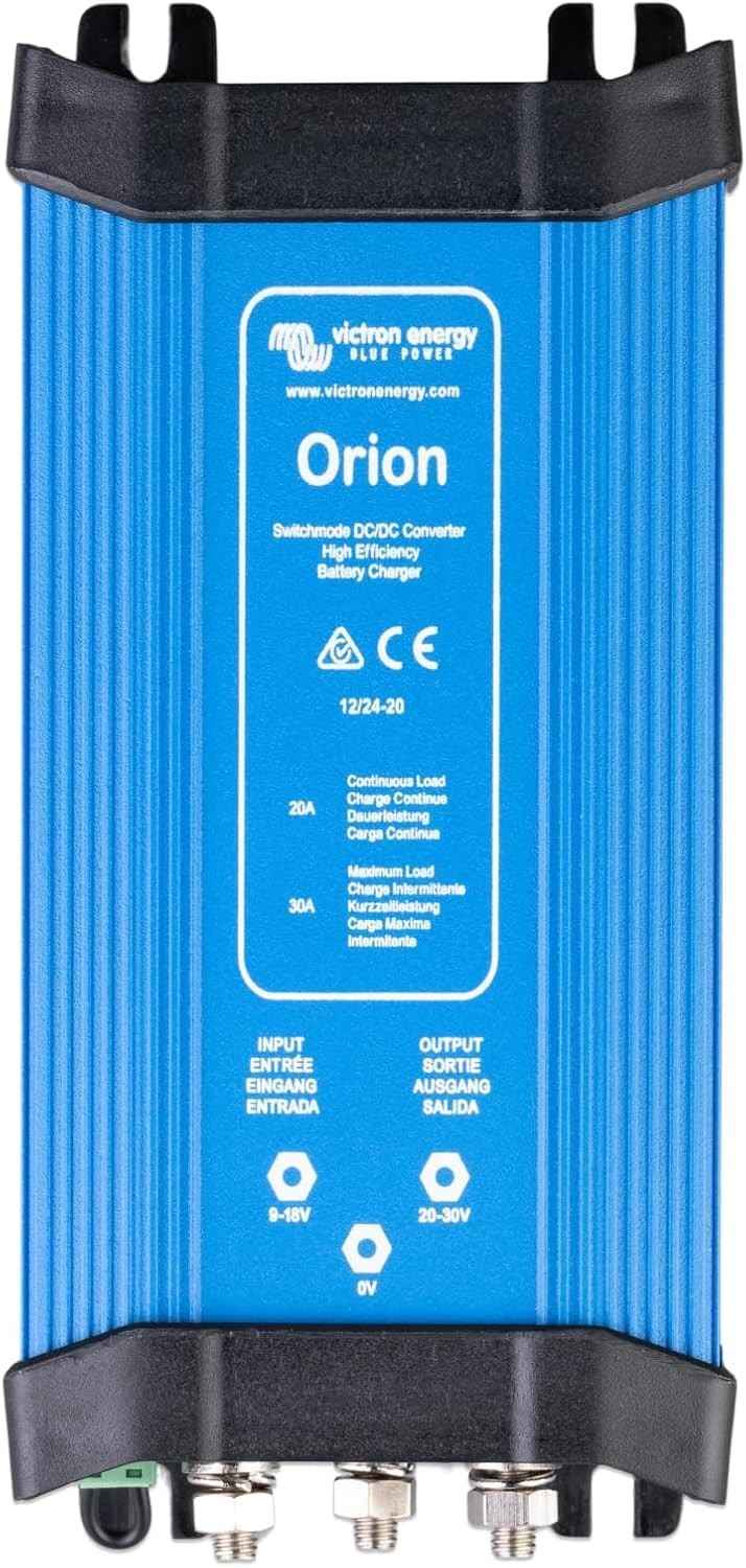 Conversor DC-DC Victron Energy Orion 12/24V 20A Não Isolado: Potência e Eficiência para Seu Sistema