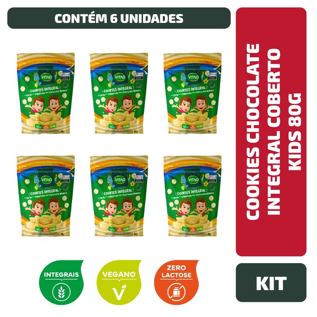 Cookies Integrais Kids: Sabor e Saúde em 6 Unidades!