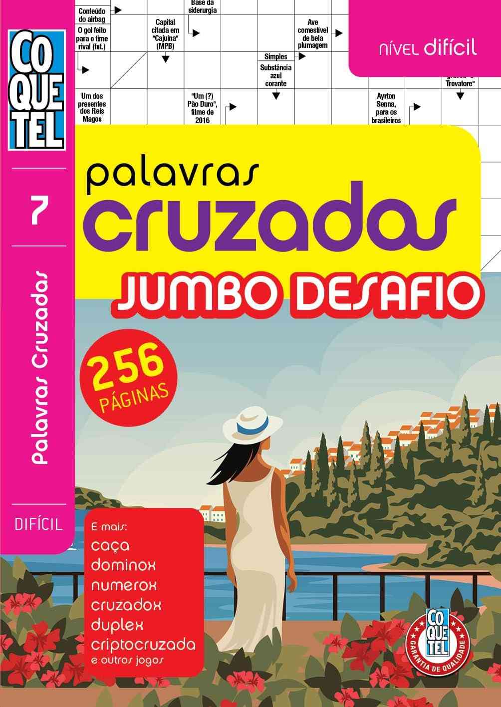 Livro Coquetel Palavras-Cruzadas Jumbo: Desafio Mental Divertido