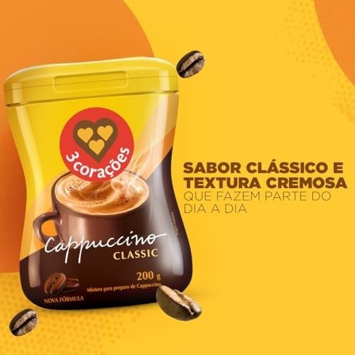 3 Corações Cappuccino 3Corações Classic - 200G