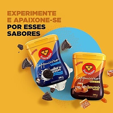 Cappuccino Descafeinado 3 Corações: Sabor Intenso, Sem Cafeína