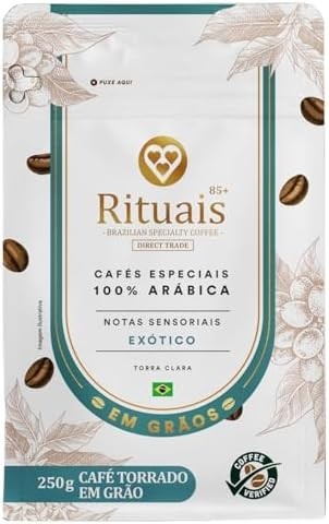 3 Corações Café Torrado em Grãos Rituais 85+, Aroma Exótico, 250g