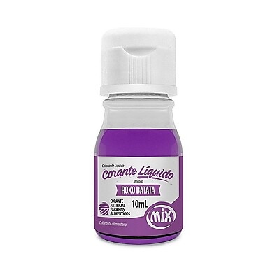 Corante Líquido Roxo Batata 10ml: Cores Vibrantes!