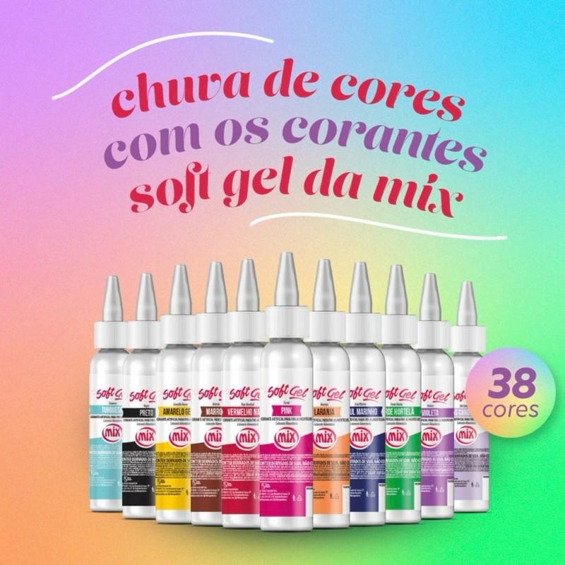 Corante Soft Gel: Cores Vibrantes para Seus Doces!
