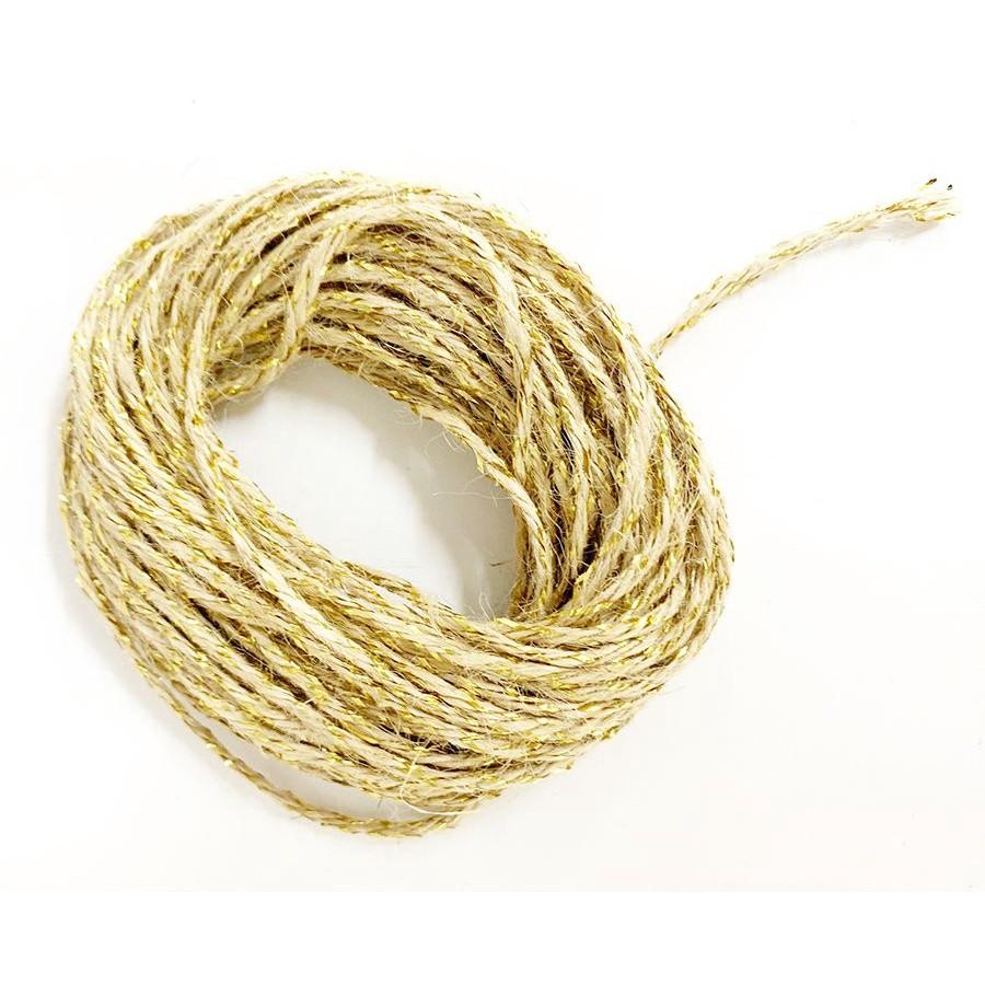 Cordão de Juta Dourado: Rústico e Elegante!