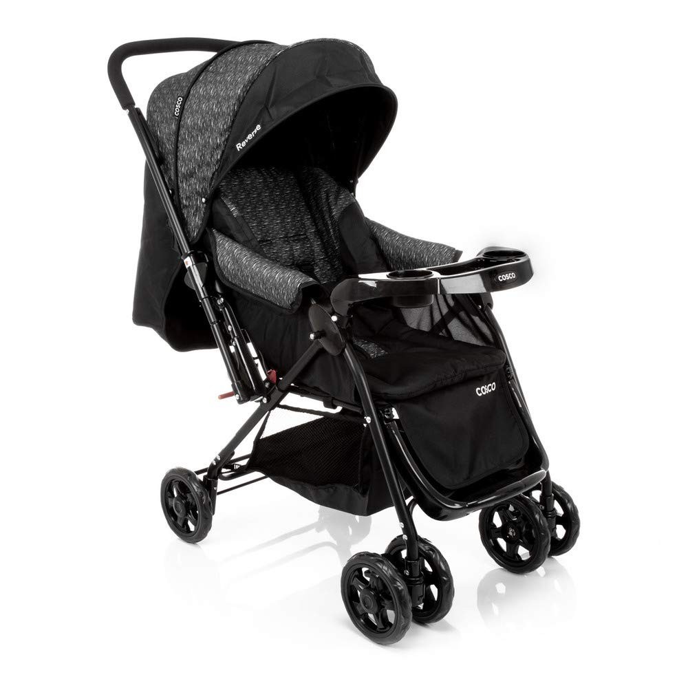 Carrinho de Bebê Cosco Kids Reverse Preto Rajado: Conforto e Praticidade para Passeios Inesquecíveis